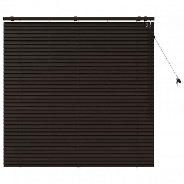vidaXL Venet školní žaluzie Tmavě hnědá 140 x 130 cm 35 mm