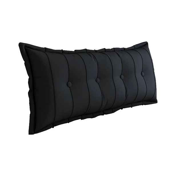 Vercart ZÁDOVÝ POLŠTÁŘ plyš Černý 120 cm