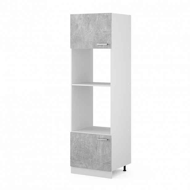 Vicco UNIVERZÁLNÍ SPÍŽNÍ SKŘÍŇKA R-Line Beton 60 cm s otevřenými policemi a dvířky