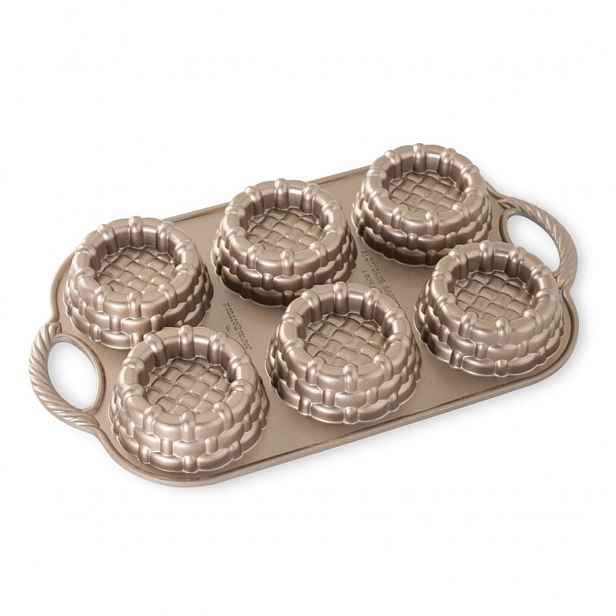 Nordic Ware Forma na košíčky, 6 ks, měděná, 700 ml