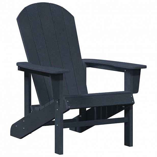 vidaXL Adirondack židle Námořnická modrá HDPE