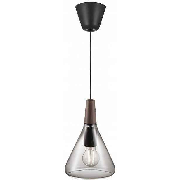 Závěsná lampa Nori 18 1x40W/E27 IP20 sklo, dřevo Nordlux