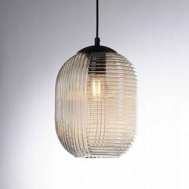 Závěsná lampa Paul Neuhaus Shitake jantarové sklo Ø 19 Cm E27 Paul Neuhaus