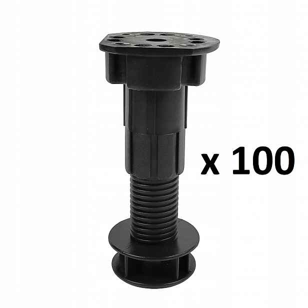 Kuchyňská Noha Nábytková Noha Nastavitelná 80-120 mm 100 kg H100 10 cm 100 ks