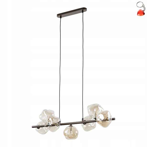 Pendant Light Zwis Bronzová lampa Lava 7xG9 Nastavitelná 156 cm pro Tk Lighting