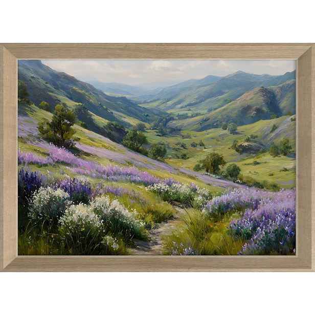 Tištěný obraz s rámem 75x56 cm Violet Hills – Styler