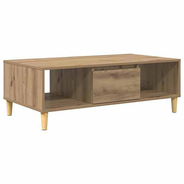 vidaXL Konferenční stolek Artisanový dub 102 x 55 x 35 cm