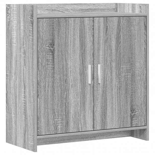 vidaXL Servírovací skříň Šedý Sonoma 72 x 36 x 80 cm Kompozitní dřevo