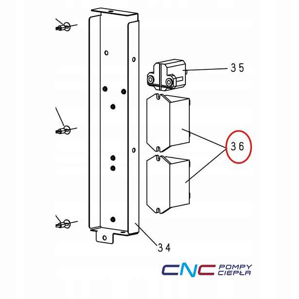 K6C2AYY00002 Magnetický relé Magnetic Relay, jedno vnější