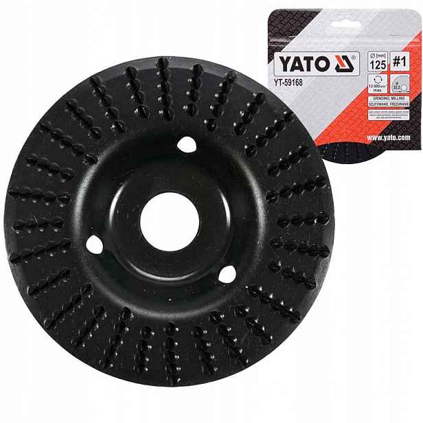 Konvexní kotouč 125 mm Č.1 pro dřevo Yato YT-59168