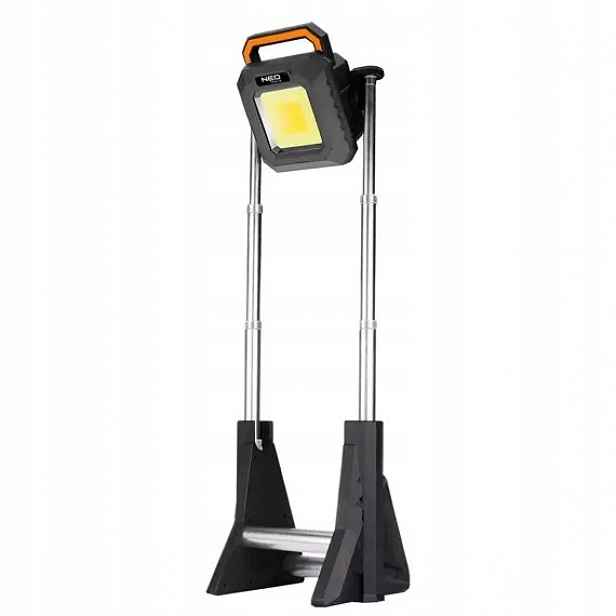 Neo aku reflektor teleskopický Led Cob 3000lm, 10Ah Usb C, 6500K/2700K, Pow