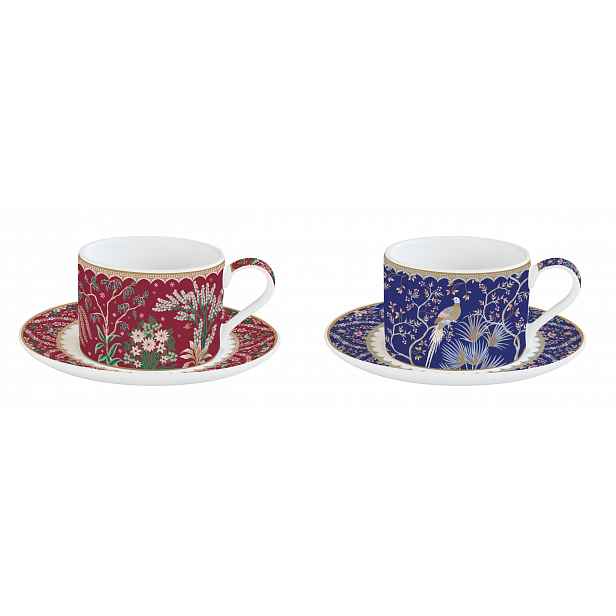Šálky 2+2 sada porcelánu 240 ml sada