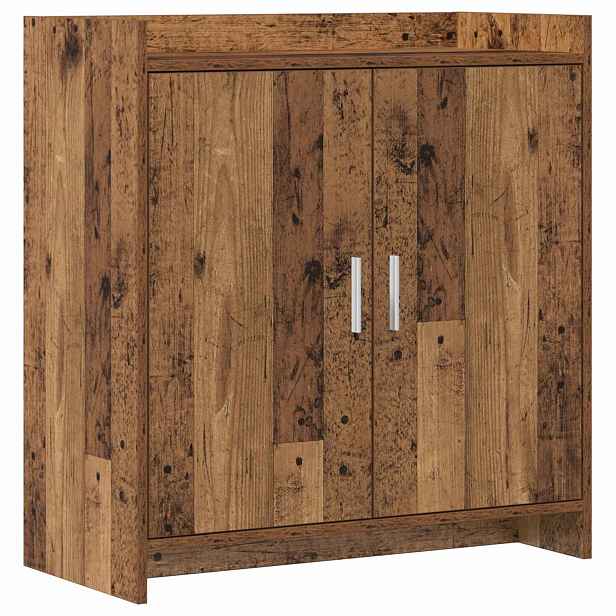 vidaXL Servírovací skříň Staré dřevo 72 x 36 x 80 cm Kompozitní dřevo