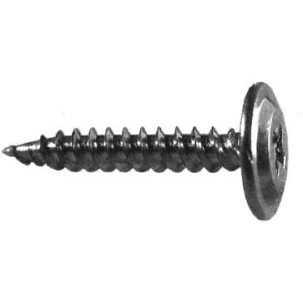 Vrut s rámovou hlavou a křížovou drážkou do plechu bílý pozink 4,2x30 - 100ks