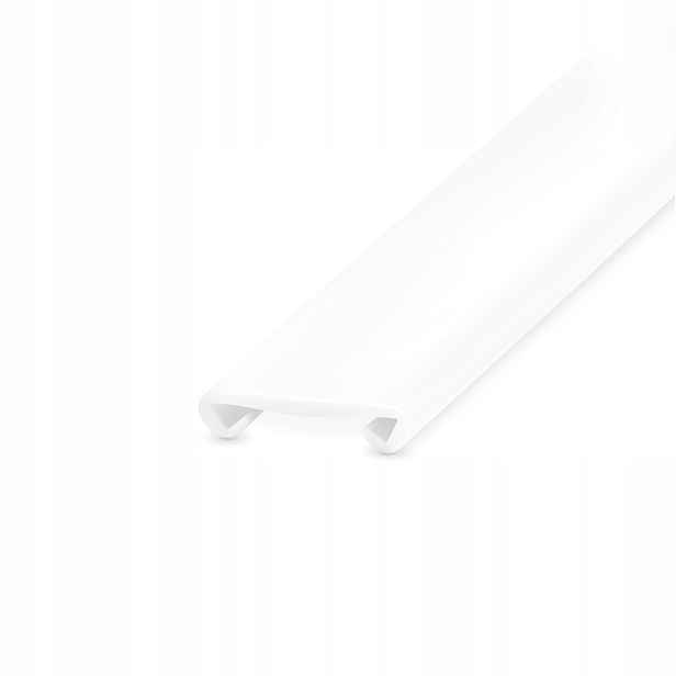 Zábradlová lišta Zábradlí Držák Pvc 40x8 mm Bílá 20 m