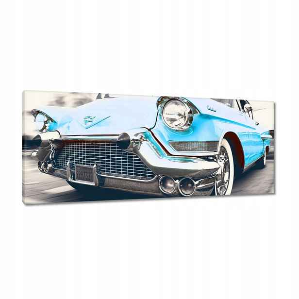 Obrazy 100x40 Modrý Cadillac