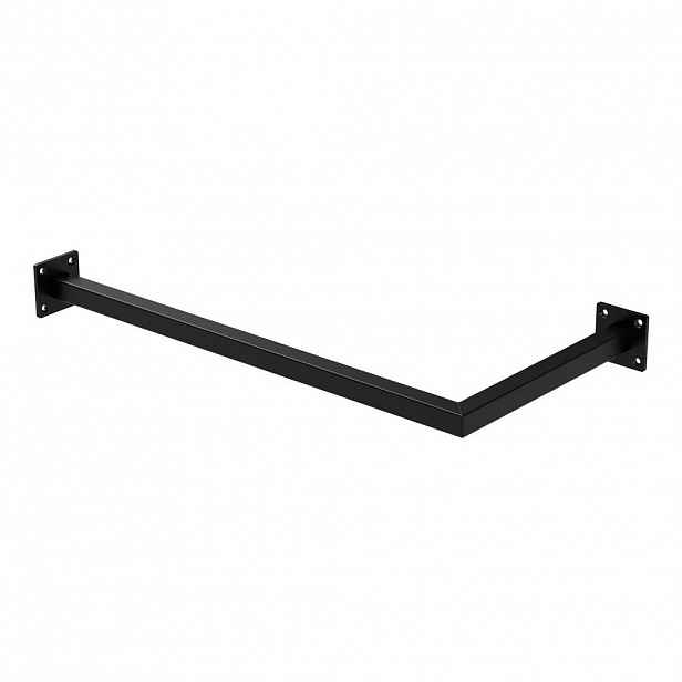ML-DESIGN ROHOVÁ VĚŠÁKOVÁ TYČ T30 cm x Š60 cm černá z oceli ve tvaru U