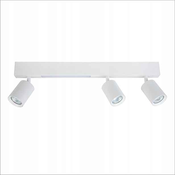stropní svítidlo Led lišta 3 reflektory GU10 bílá podlouhlá 55 cm Milagro