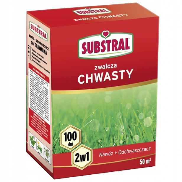 Hnojivo Substral 2x1 kg Trávník Plevel Růst Hustá Zeleň 100 dní Ochrana