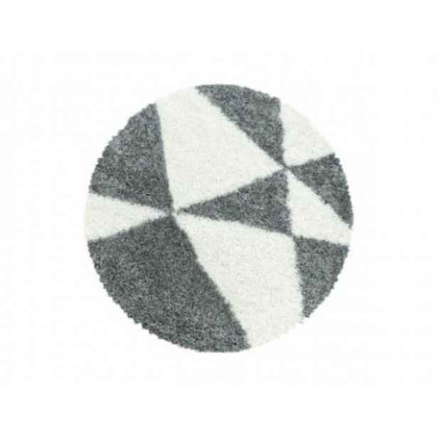 Kusový koberec Tango Shaggy 3101 grey kruh