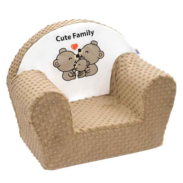 NEW BABY Dětské křesílko Cute Family cappuccino