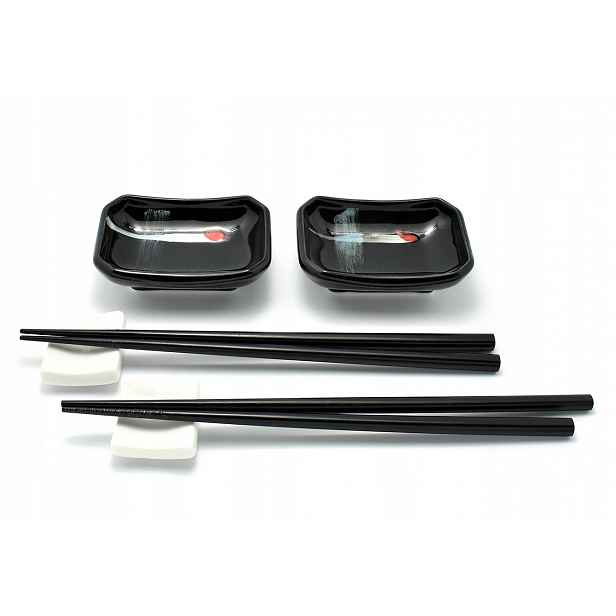Sada na sushi pro 2 osoby Kanzashi Black Mini