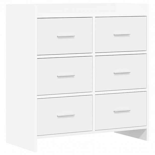 vidaXL Servírovací skříň Bílá 75 x 33 x 80 cm Kompozitní dřevo