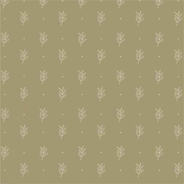 IB Laursen Servírovací ubrousky GREEN LEAF 40x40 cm, 50 ks zelené