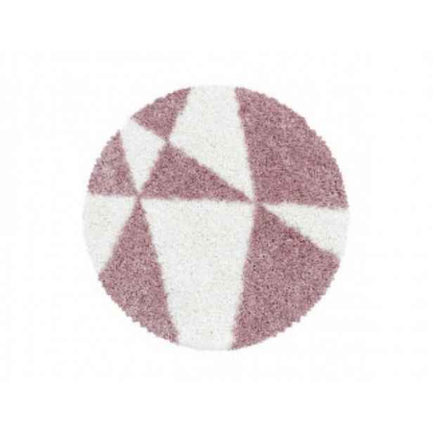 Kusový koberec Tango Shaggy 3101 rose kruh
