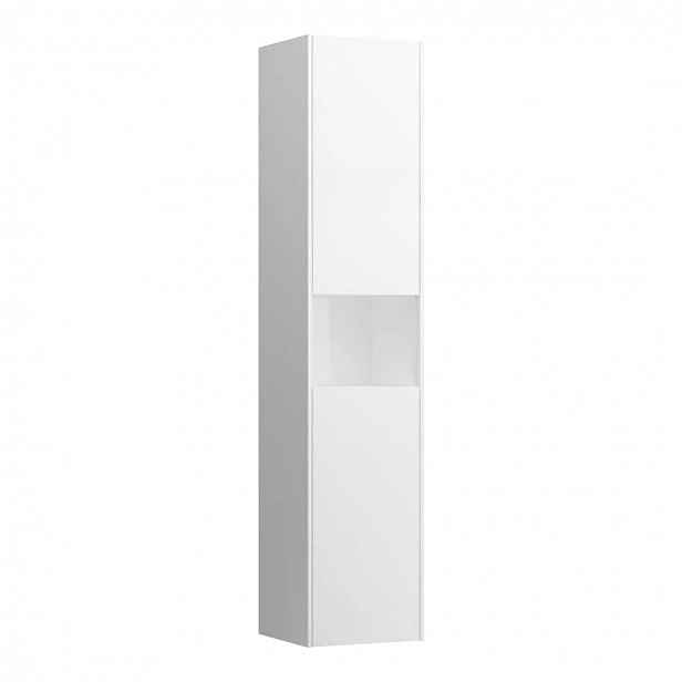 Laufen Base - Vysoká skříňka, 165x35x34 cm, 2 dvířka, panty vpravo, matná bílá H4027021102601