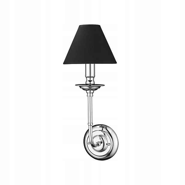 Nástěnné svítidlo Glamour chrom černé 1xE14 40W Light Prestige