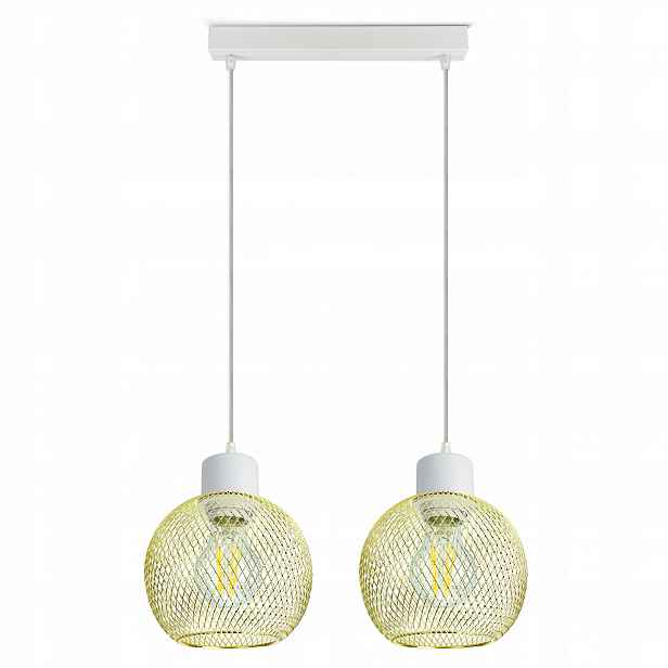 Závěsné Stropní Svítidlo Lustr Gold Globe 488-BZ2 Led 2xE27 Led Nastavitelné