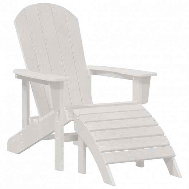 vidaXL Adirondack židle Bílá HDPE