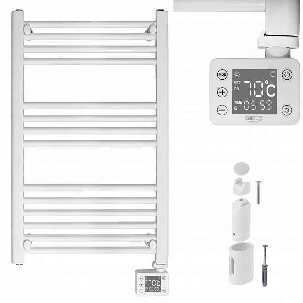 Elektrický koupelnový žebříkový ohřívač 600W Led panel Sušička Časovač