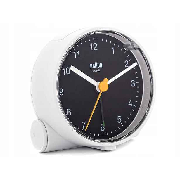 Klasický Budík Braun BC01WB Alarm Podsvícení