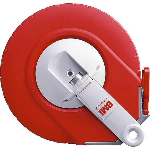 Měřicí pásmo Radius Bmi v pouzdře, 10 metrů, sklolaminátové, žluté