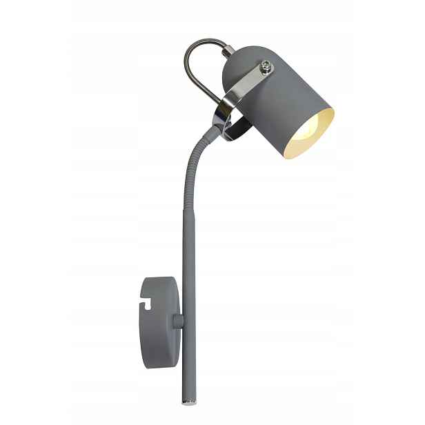 Nástěnné svítidlo šedé s výložníkem 40W E14 Gray Candellux
