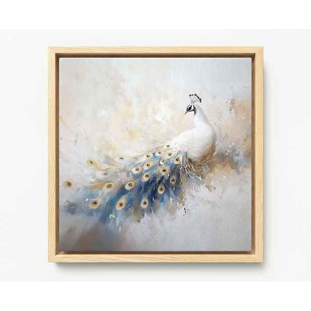 Obraz Rám American Box Elegantní Paw Bílé Pera Glamour Art 50x50