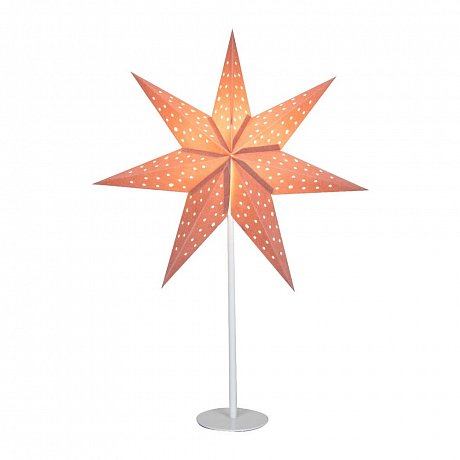 Růžová světelná dekorace Markslöjd Clara, výška 65 cm