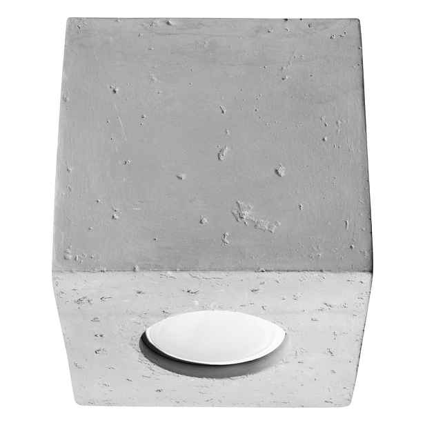 Šedé bodové svítidlo 10x10 cm Geo – Sollux