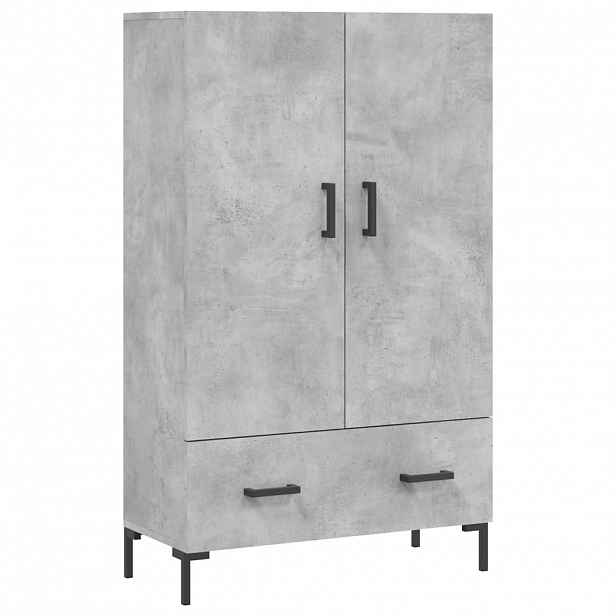 vidaXL Skříň highboard betonově šedá 69,5x31x115 cm kompozitní dřevo