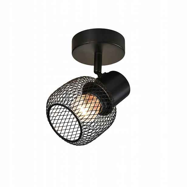 Glitzerlife Stropní reflektor Černá Stropní svítidlo z kovu Vintage E27