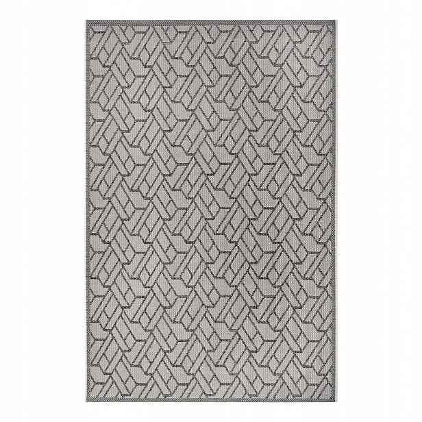 Koberec koberec na terasu 155 x 235 cm, plochý tkaný provaz typu sisal