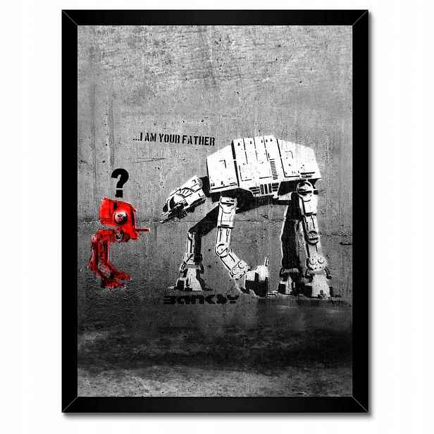 Plakáty v rámu 30x40 Banksy I am your father
