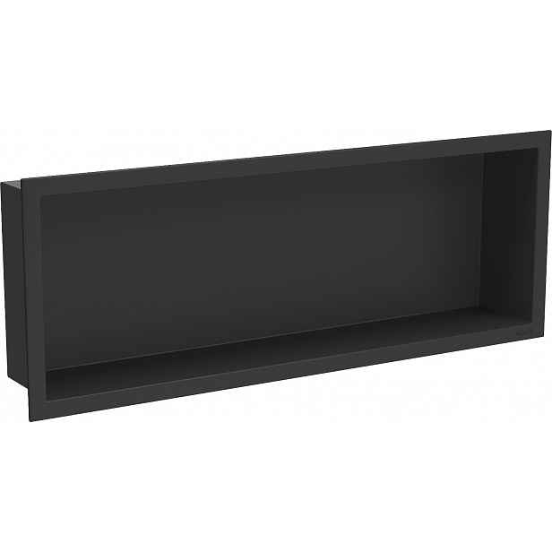 Mexen X-Wall-R Zapuštěná Polička 60x20 cm Černá, Nerezová Ocel