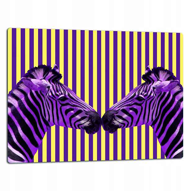 7v1 Skleněná Deska Na Krájení 52x40 Zebra