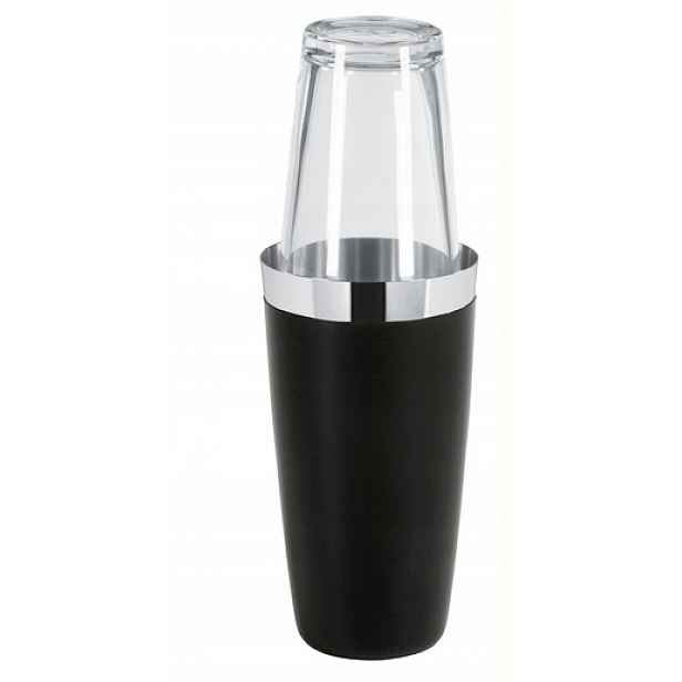 BarEq Boston Shaker 0,8 l s vinylovou sklenicí, černý