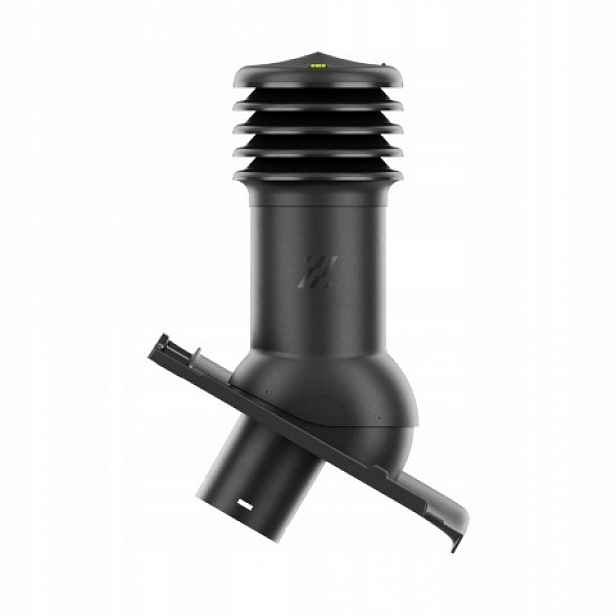 Větrací komín HiVent pro keramickou střešní krytinu Rubín 9V fi125 mm černý