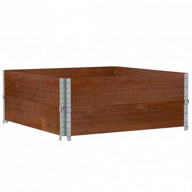 vidaXL Zahradní truhlík hnědý 100 x 100 cm masivní borové dřevo