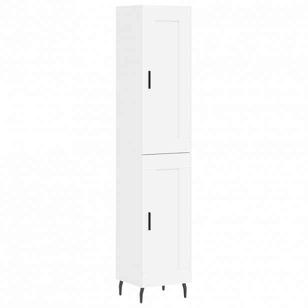 vidaXL Skříň highboard bílá 34,5 x 34 x 180 cm kompozitní dřevo